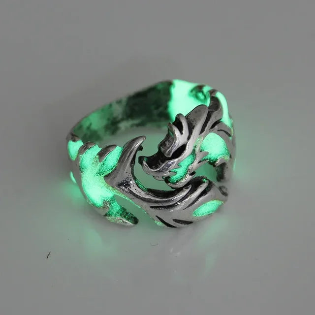 Mode Leuchtende Drachenringe Gotik
