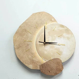 Moderne Abstrakte Wanduhr im Mond-Stil