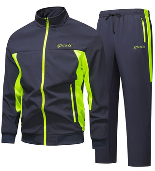 Stylisches Zweiteiliges Trainingsanzug-set Für Herren | Schlanke Passform