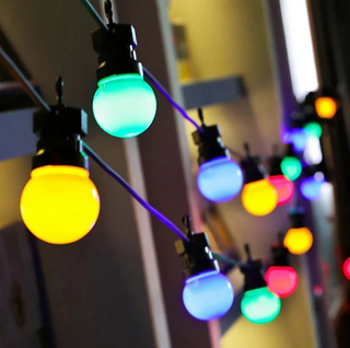 Weihnachtliche LED-Lichterkette