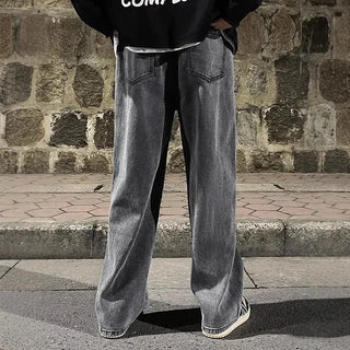 Weite Baggy Jeans mit hohem Bund für Herren | Lässig