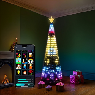 Mehrfarbige Weihnachtsbeleuchtung