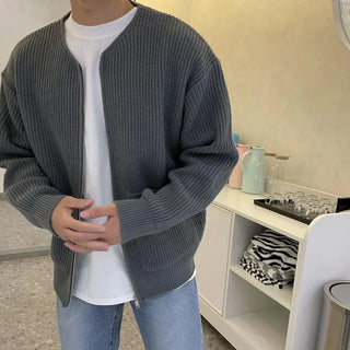 Minimalistische Herren Strickjacke | Langarm