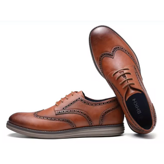 Herren Brogue-Schnürschuhe | Bequem