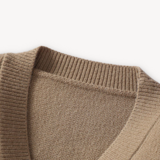 Warme Herren Strickjacke mit V-Ausschnitt | Knopfleiste