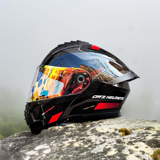 Modularer Motorradhelm Mit Zwei Gläsern