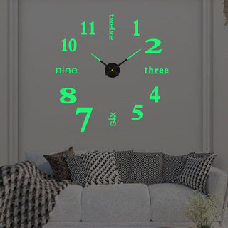 Große DIY 3D-Wanduhr für Moderne Wohndekoration