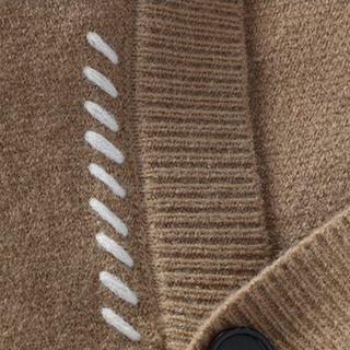 Warme Herren Strickjacke mit V-Ausschnitt | Knopfleiste