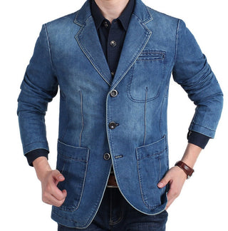 Lässige Elegante Herren-Blazerjacke | Blau