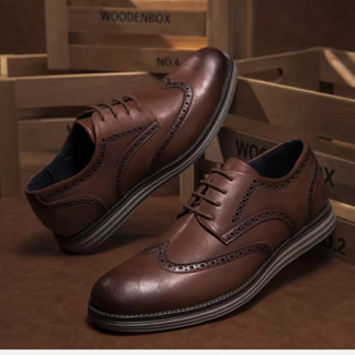 Herren Brogue-Schnürschuhe | Bequem
