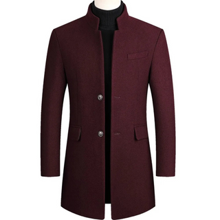 Warmer Stilvoller Herren Trenchcoat | Langarm