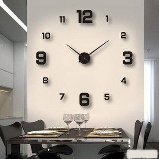 Große DIY 3D-Wanduhr für Moderne Wohndekoration