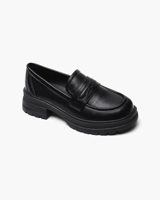 Unisex Schwarz Loafers | Plateau