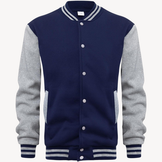 Varsity Jacke für Herren | Schwarz und Marineblau