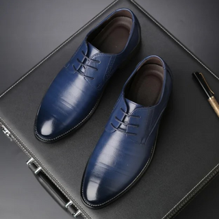 Herren Formelle Business Oxford Schuhe | Blau