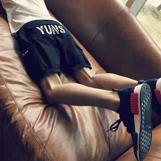 Herren Zerrissene Cargo Kurzhose | mit Tasche
