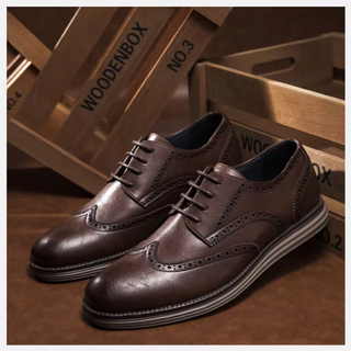 Herren Brogue-Schnürschuhe | Bequem