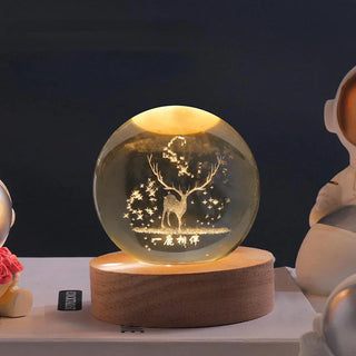 3D Zauberhaftes Kugel-Nachtlicht