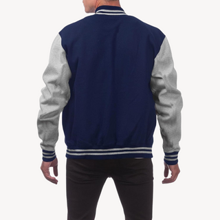 Varsity Jacke für Herren | Schwarz und Marineblau