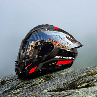 Modularer Motorradhelm Mit Zwei Gläsern