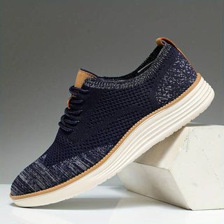 Kai - Lässige Herren-Schnürschuhe aus gestricktem Material
