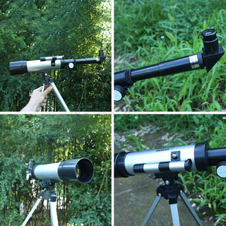 Astronomisches Linsenteleskop mit Stativ