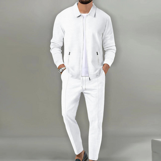 Herren 2-Teiliges Lässig-Set | Jacke und Hose