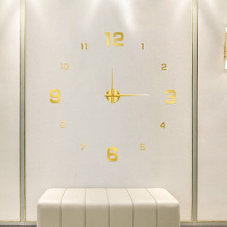 Große DIY 3D-Wanduhr für Moderne Wohndekoration