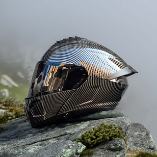 Modularer Motorradhelm Mit Zwei Gläsern
