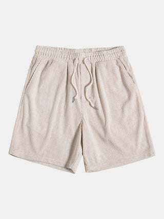 Sommerliches Polyester-Set: Gestreiftes Shirt & Trendige Shorts