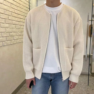 Minimalistische Herren Strickjacke | Langarm