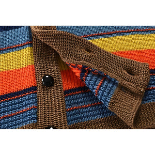 Gestreifte Herren-Strickjacke | Lässig