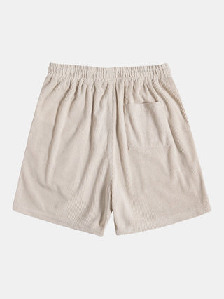 Sommerliches Polyester-Set: Gestreiftes Shirt & Trendige Shorts