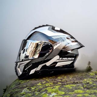 Modularer Motorradhelm Mit Zwei Gläsern
