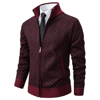 Stylische Herren Strickjacke Mit Reißverschluss | Winter