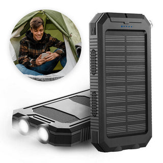 Solar-Powerbank mit LED-Taschenlampe für Outdoor-Abenteuer