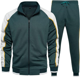 Zweiteiliges Trainingsanzug Set Für Herren | Farbblock