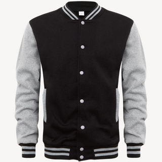 Varsity Jacke für Herren | Schwarz und Marineblau