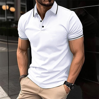 Herren-Mode-Polohemd | Kurzärmelig