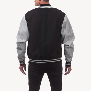 Varsity Jacke für Herren | Schwarz und Marineblau