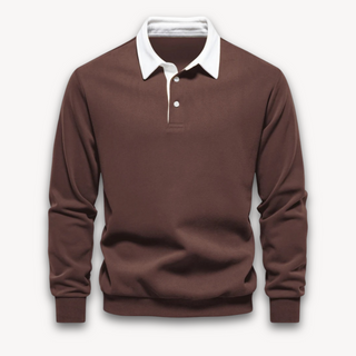 Herren Stilvoll Polohemd | Langarm