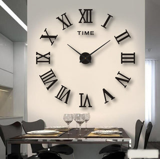 Große DIY 3D-Wanduhr für Moderne Wohndekoration