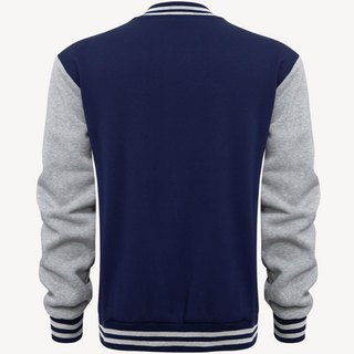 Varsity Jacke für Herren | Schwarz und Marineblau