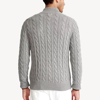 Herren-Pullover mit Halbem Reißverschluss | Warm