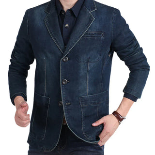 Lässige Elegante Herren-Blazerjacke | Blau