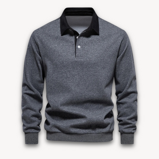Herren Stilvoll Polohemd | Langarm