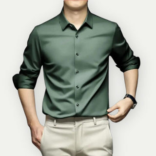 Langarm-Button-Down-Hemd für Herren | Formelle