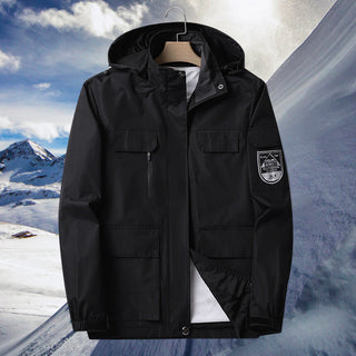 Herren Taktische Kapuzen RegenJacke | Draußen