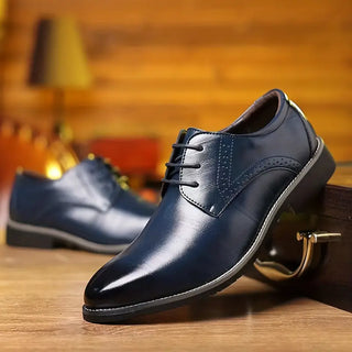 Herren Formelle Business Oxford Schuhe | Blau