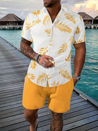 Zweiteiliges Sommerset für Herren | Hemd und Kurze